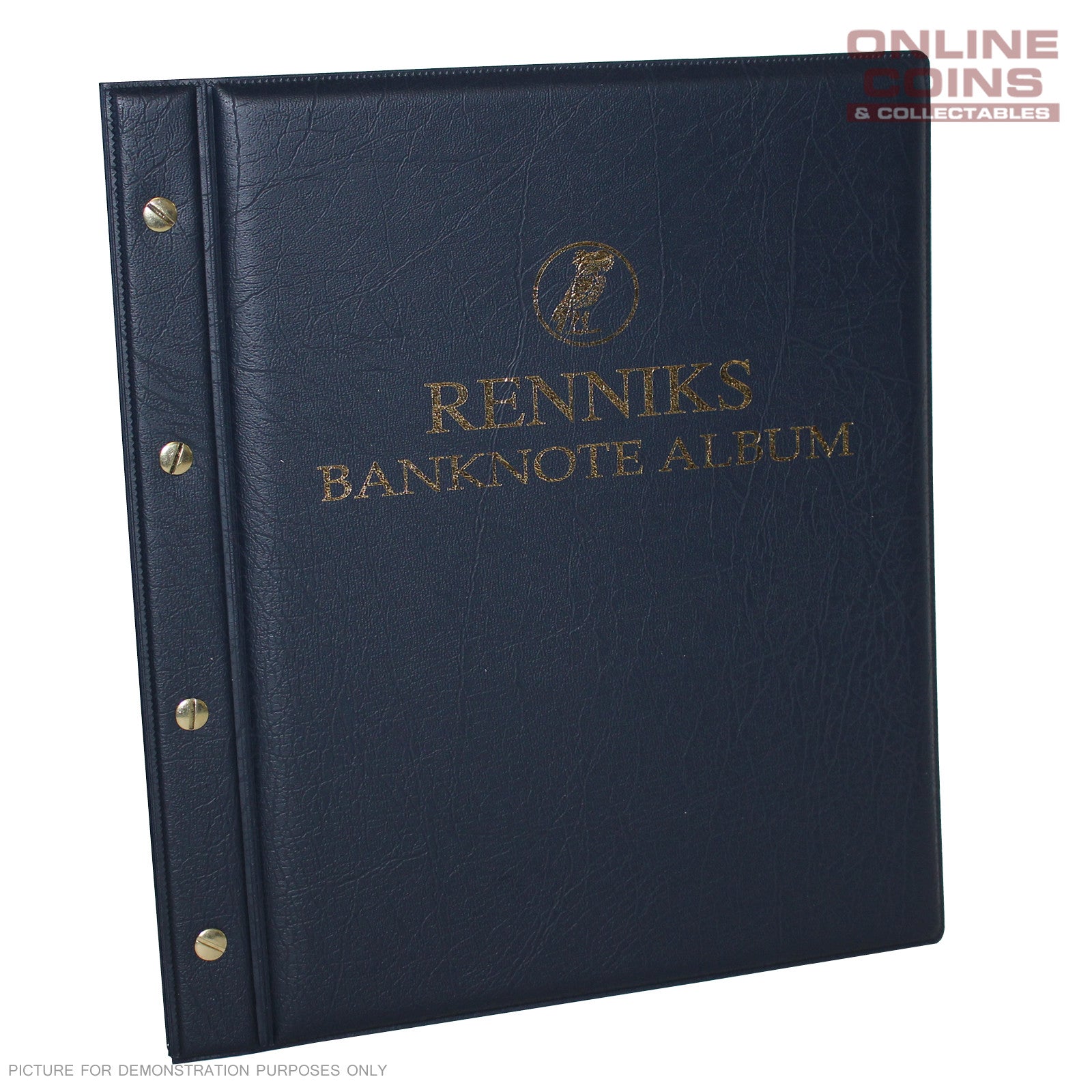 RENNIKS Banknote Album including 6 Note Album Pages - BLUE
